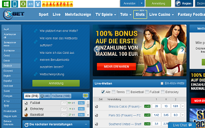 seite von 1xbet sportwetten